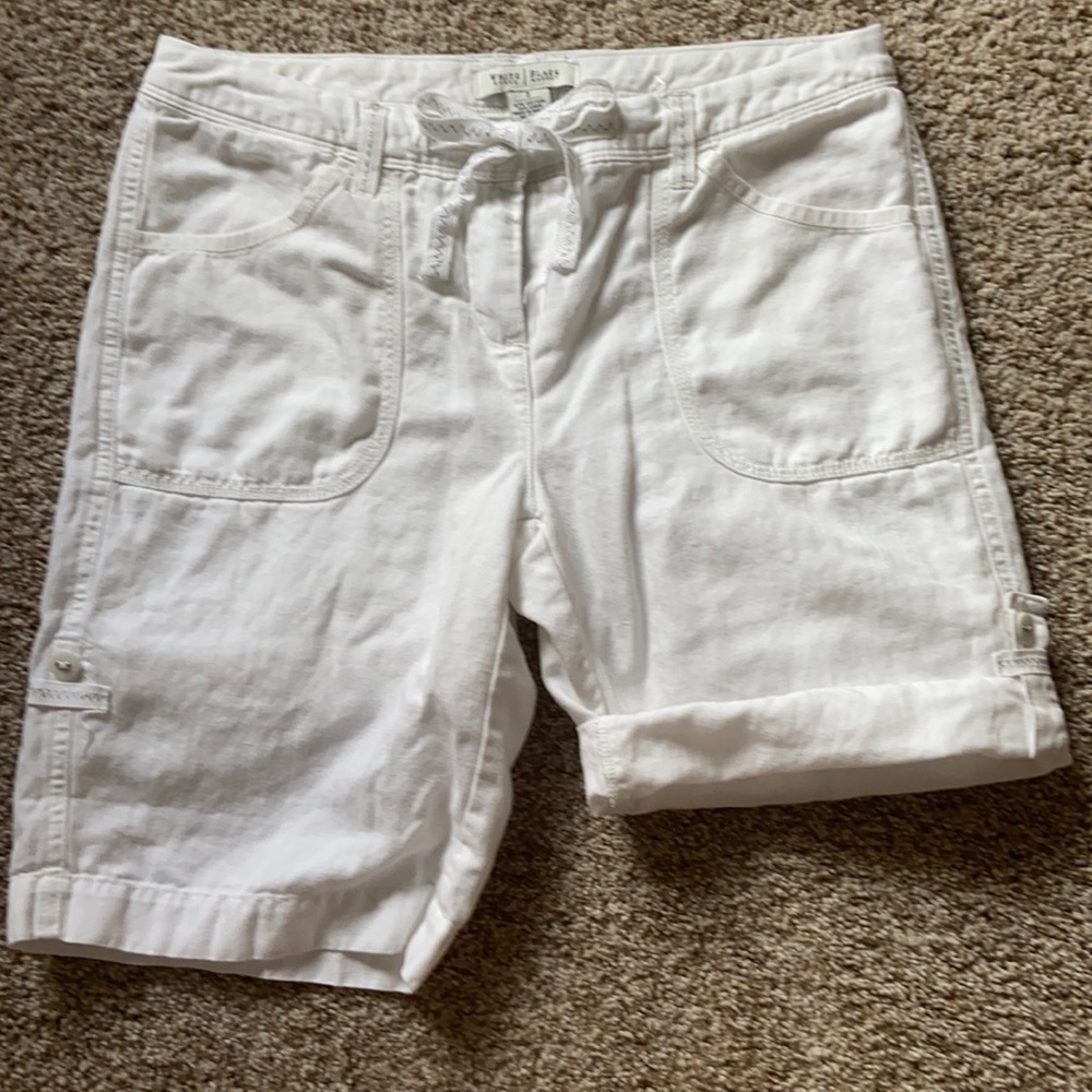 Cotton/linen shorts